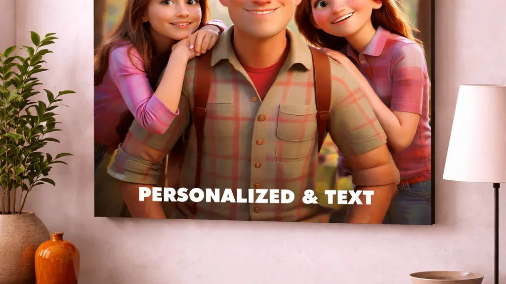 Personalizowany Obraz na płótnie Disney Twój tekst i zdjęcie