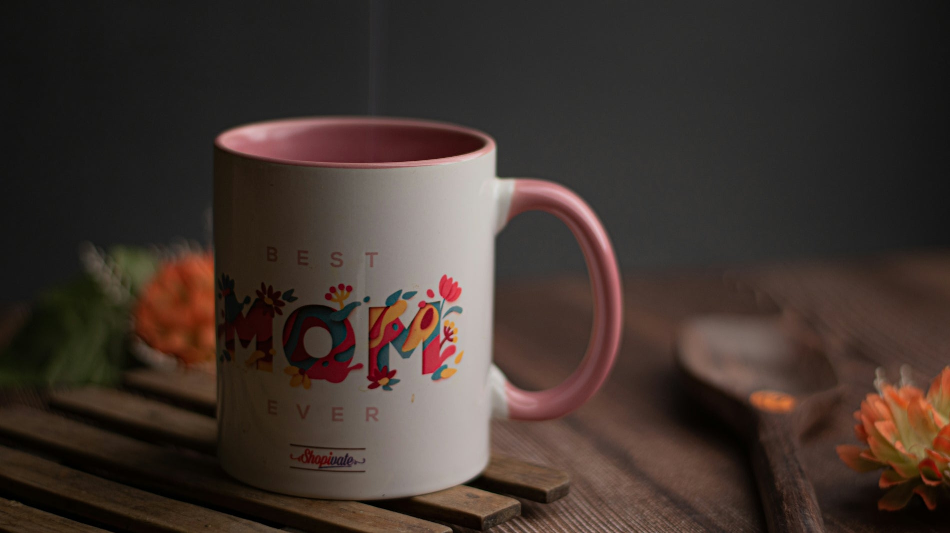 white ceramic mug on brown wooden table