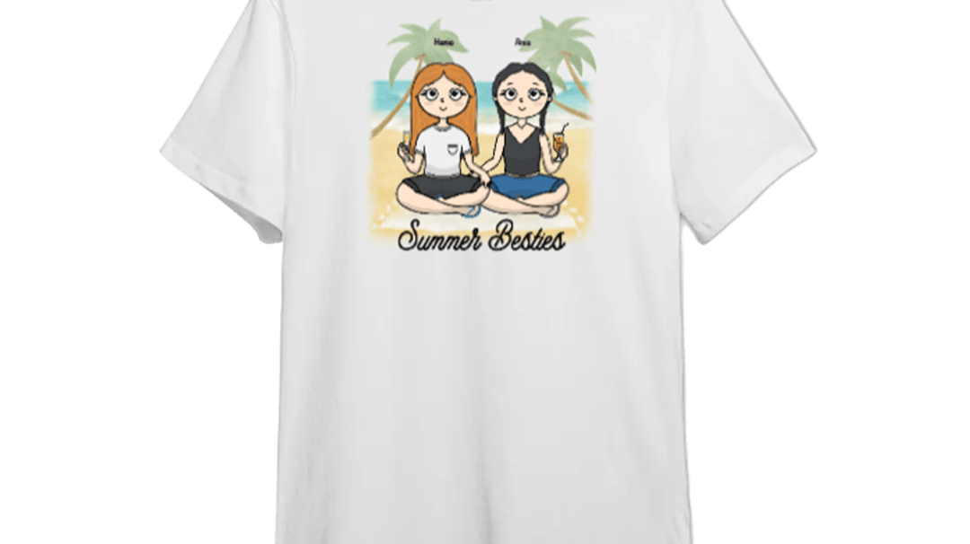 Koszulka personalizowana - Summer Besties - dla przyjaciółek
