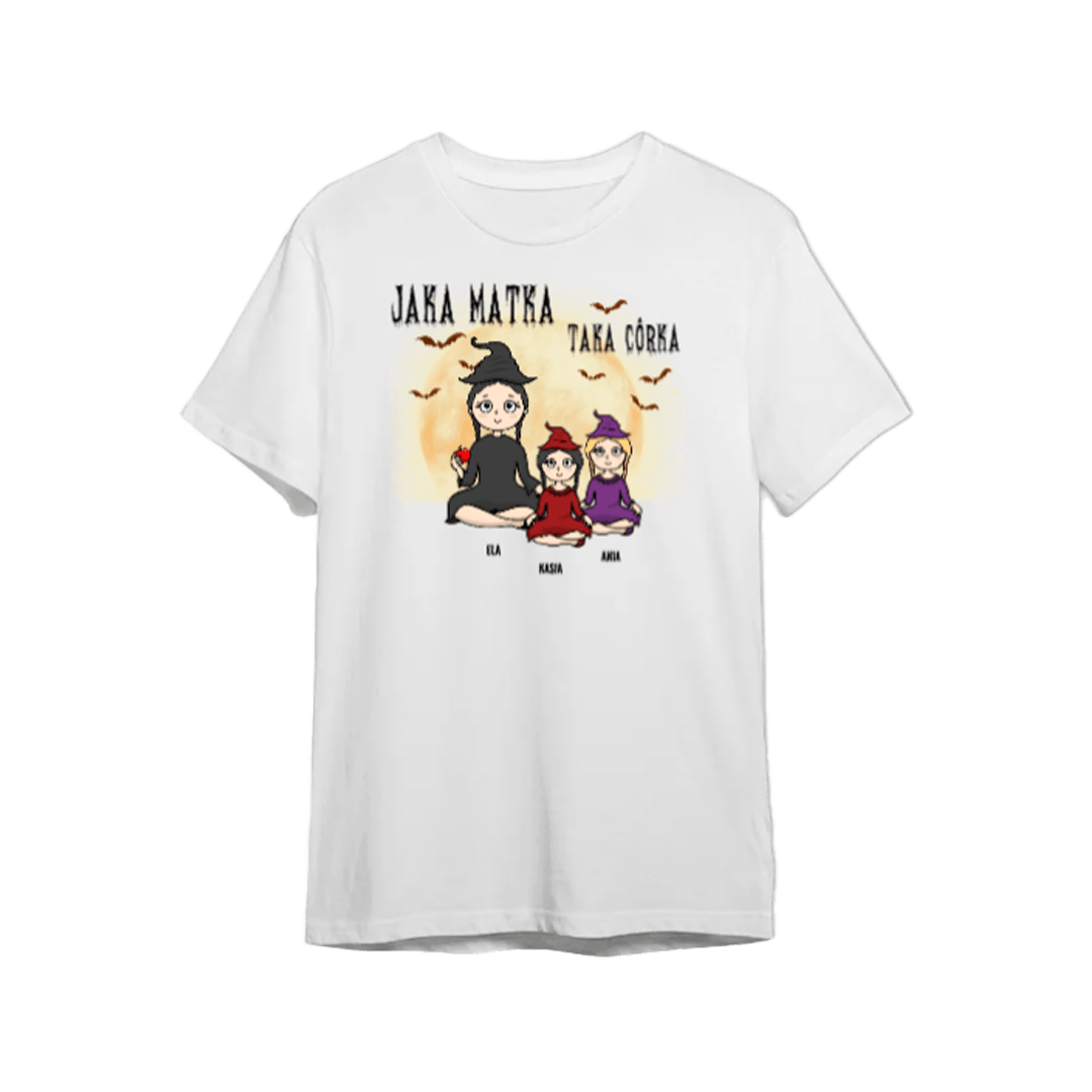 Personalizowana Koszulka - Jaka matka, taka córka Halloween - dzień matki - Mejkmi - Personalizowane Prezenty Dla Twoich Bliskich!