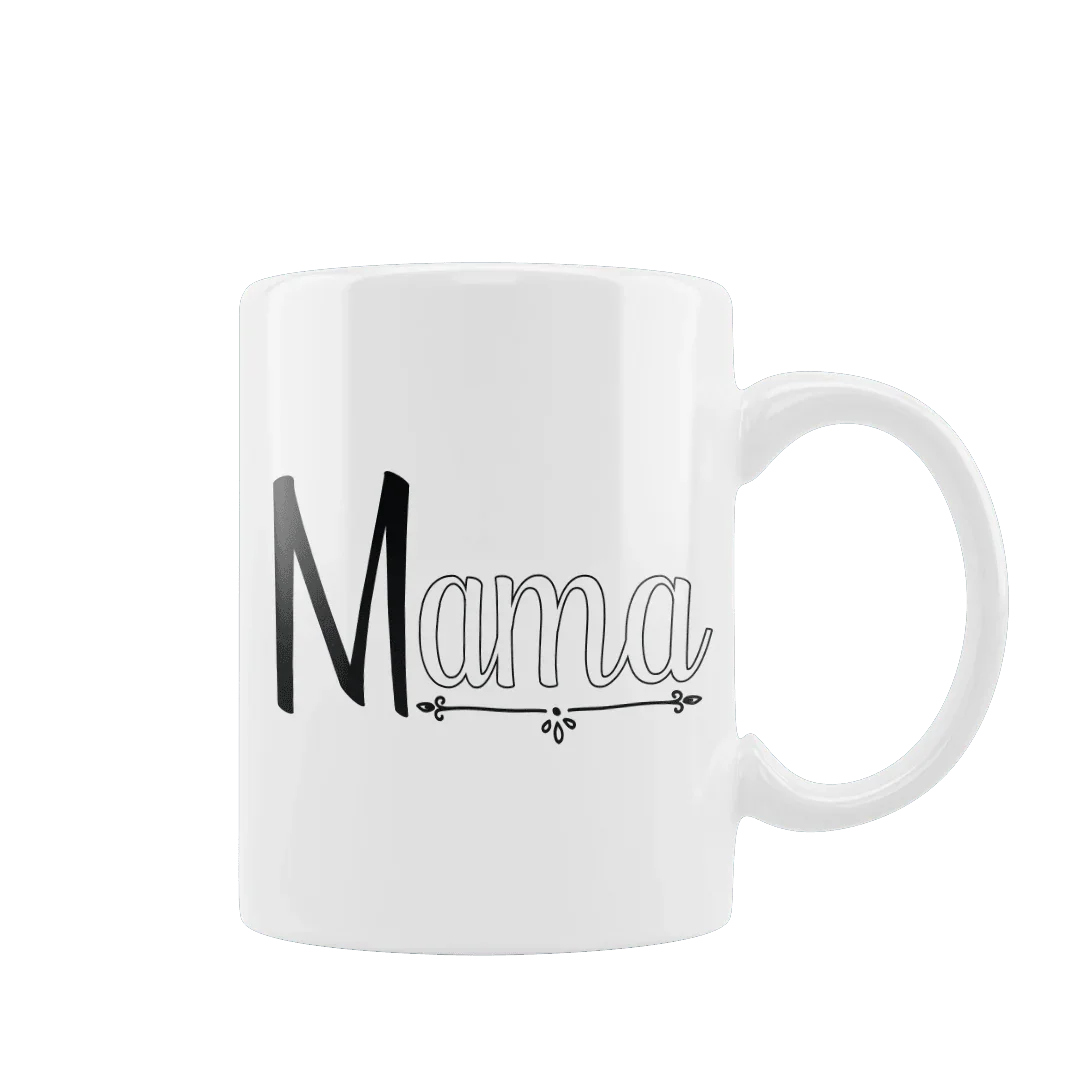 Biała filiżanka z napisem Mama, idealny personalizowany prezent dla mamy