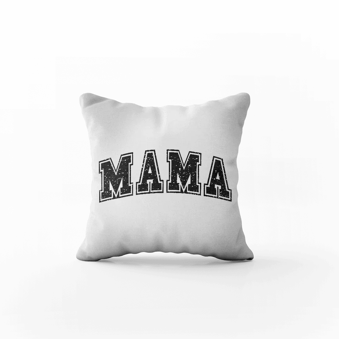 Biała poduszka z napisem MAMA, idealny personalizowany prezent dla mamy na każdą okazję