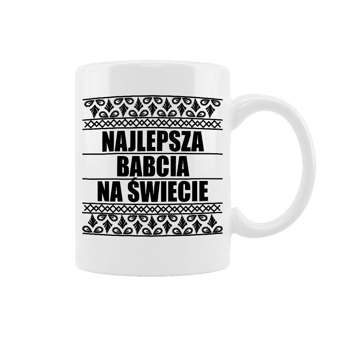 Najlepsza babcia kubek - prezent dla babci - Mejkmi - Personalizowane Prezenty Dla Twoich Bliskich!