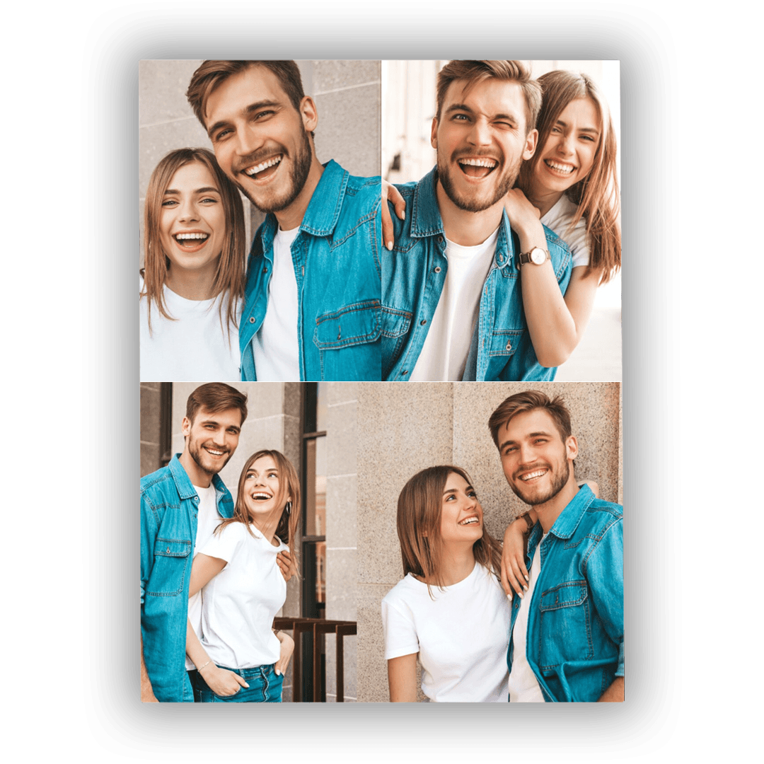 Obraz na płótnie kolaż zdjęć dla dziewczyny - Mejkmi - Personalizowane Prezenty Dla Twoich Bliskich!