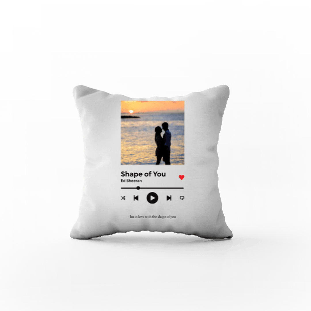 Personalizowana poduszka - Twoje zdjęcie i piosenka spotify - Mejkmi - Personalizowane Prezenty Dla Twoich Bliskich!