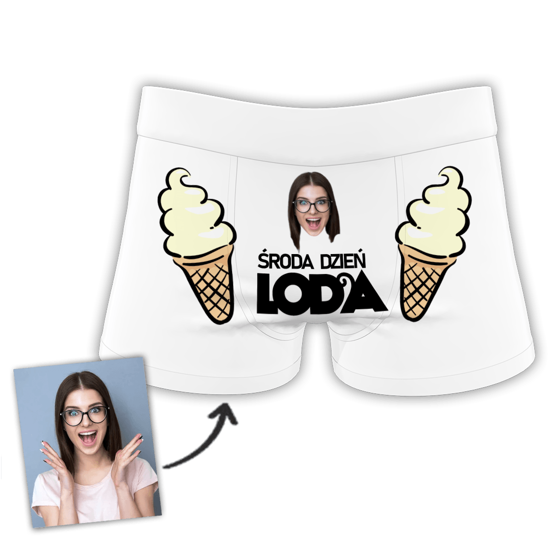 Śmieszne personalizowane bokserki z własnym nadrukiem/zdjęciem twarzy na prezent 25 - Mejkmi - Personalizowane Prezenty Dla Twoich Bliskich!