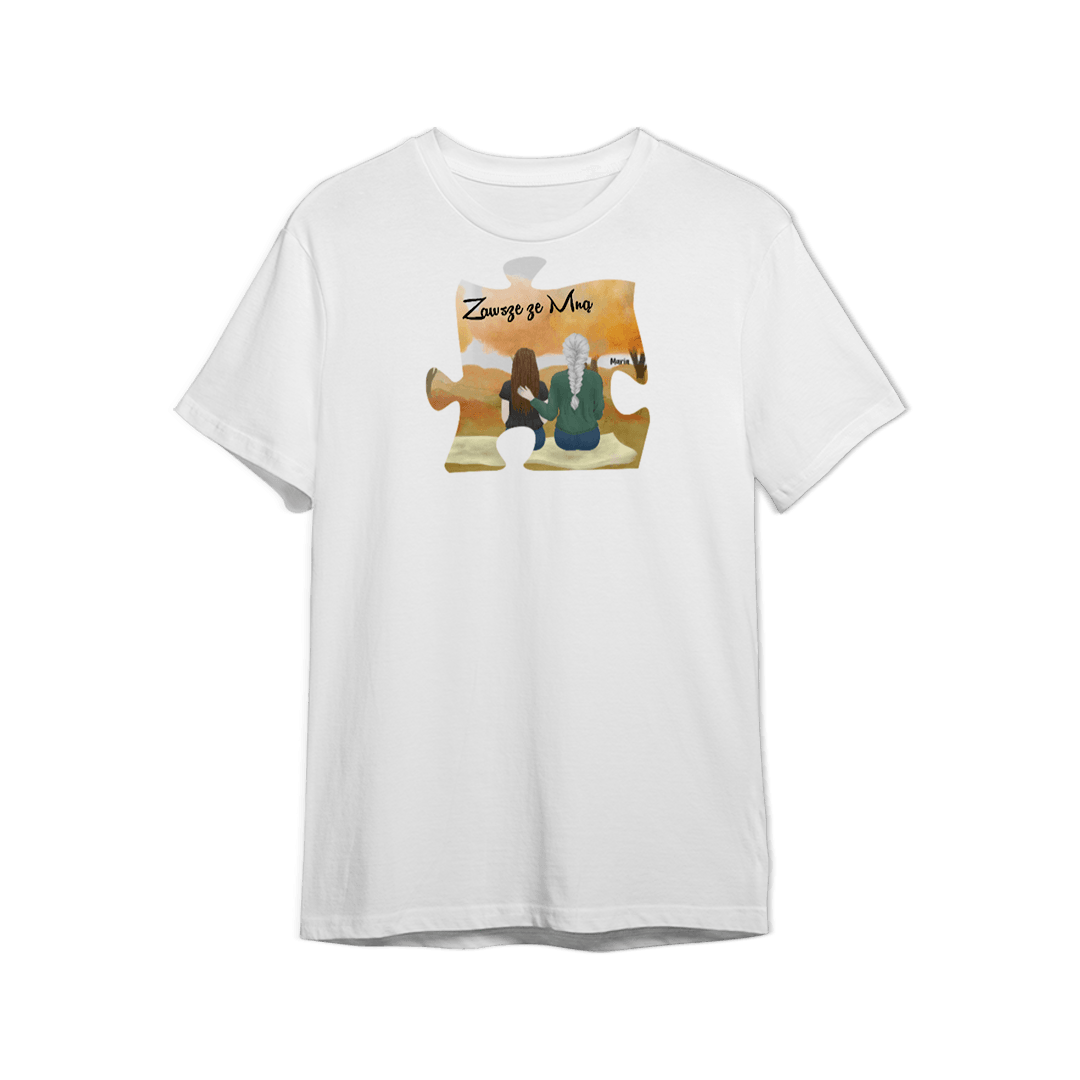 Personalizowana Koszulka - Zawsze ze mną (matka i dziecko) - Mejkmi - Personalizowane Prezenty Dla Twoich Bliskich!