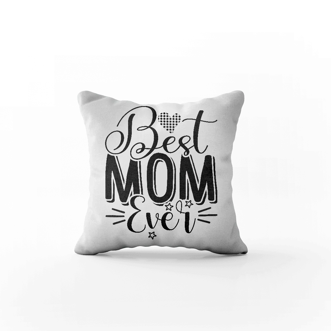Poduszka z napisem Best Mom Ever, idealny prezent dla mamy, personalizowany prezent na Dzień Matki