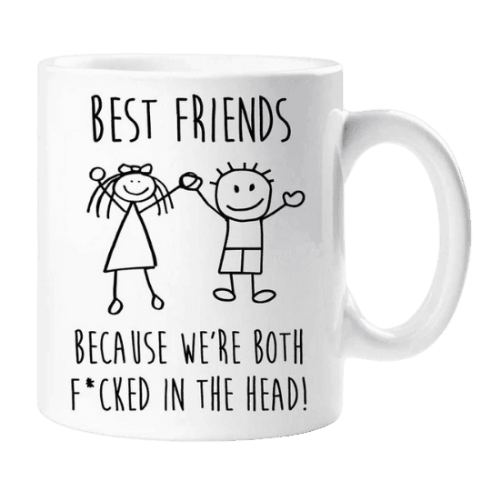 Kubek - BEST FRIENDS na prezent dla przyjaciela/przyjaciółki - Mejkmi - Personalizowane Prezenty Dla Twoich Bliskich!