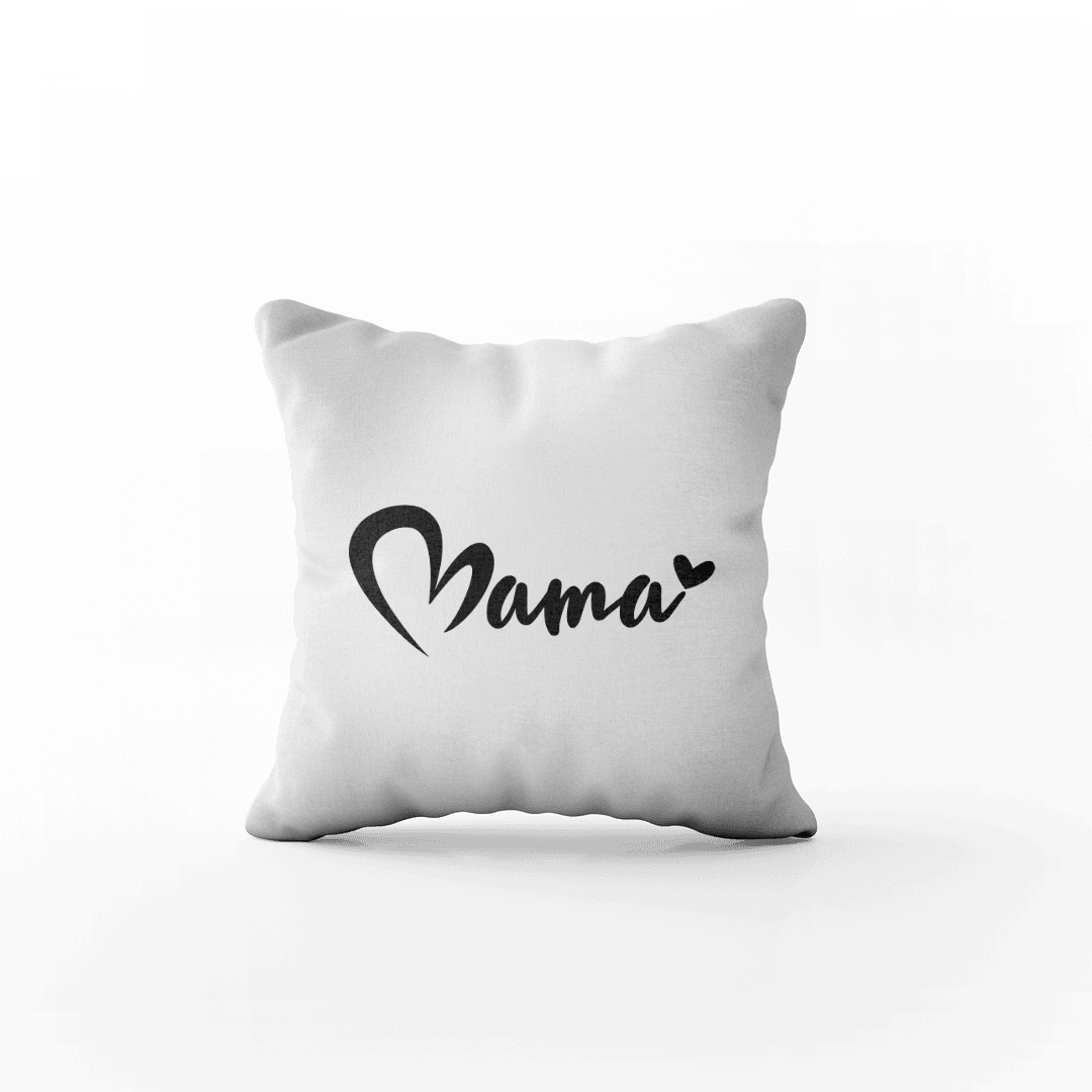 Poduszka z Napisem "Mama - z Serduszkiem" - Mejkmi - Personalizowane Prezenty Dla Twoich Bliskich!