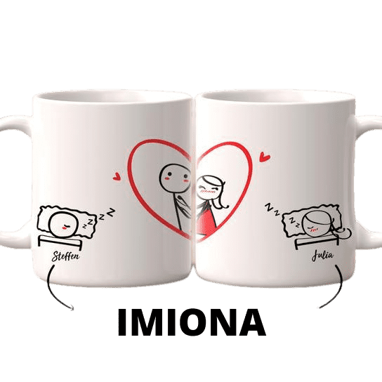Personalizowany Kubek dla par z waszymi imionami na prezent - Mejkmi - Personalizowane Prezenty Dla Twoich Bliskich!