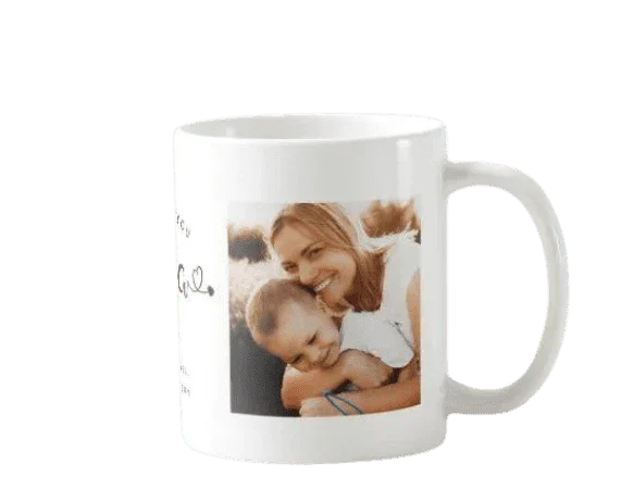 Personalizowana filiżanka z zdjęciem mamy i dziecka, idealny prezent na każdą okazję