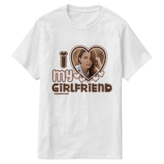 Personalizowana Koszulka I Love My Girlfriend na urodziny dla chłopaka