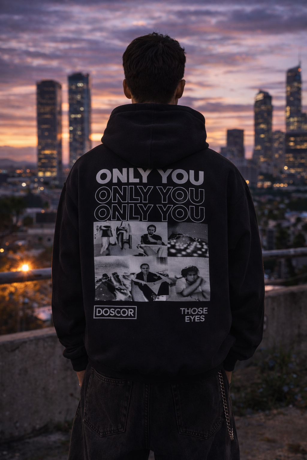 Bluza ONLY YOU - bluza z kapturem na dzień chłopaka - TYŁ