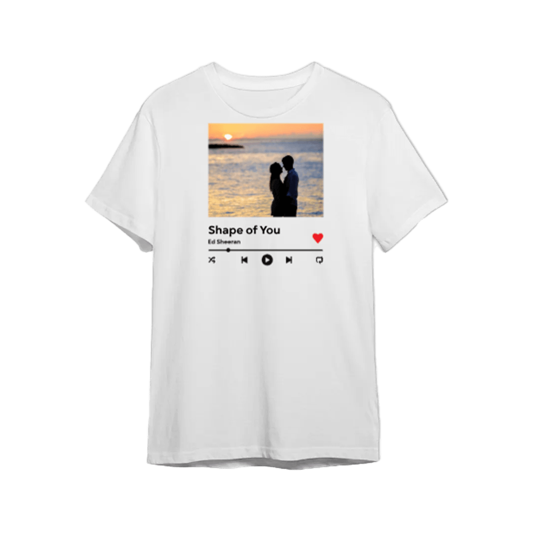 Personalizowana Koszulka - Twoje zdjęcie i piosenka spotify
