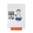 Personalizowane Szkiełko - Najlepszy chłopak na świecie (+opcjonalnie kot) - Mejkmi - Personalizowane Prezenty Dla Twoich Bliskich!