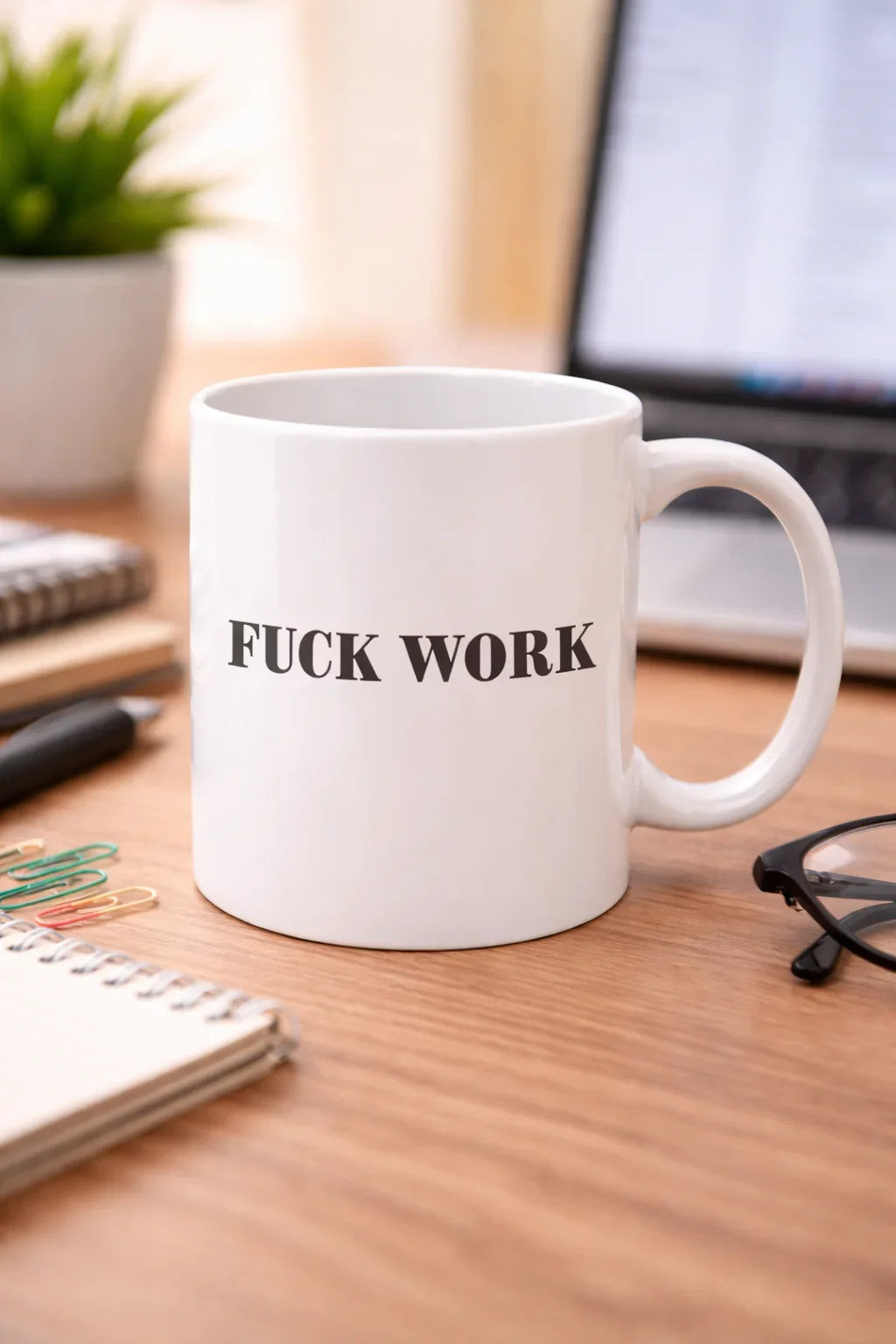 Kubek FUCK WORK