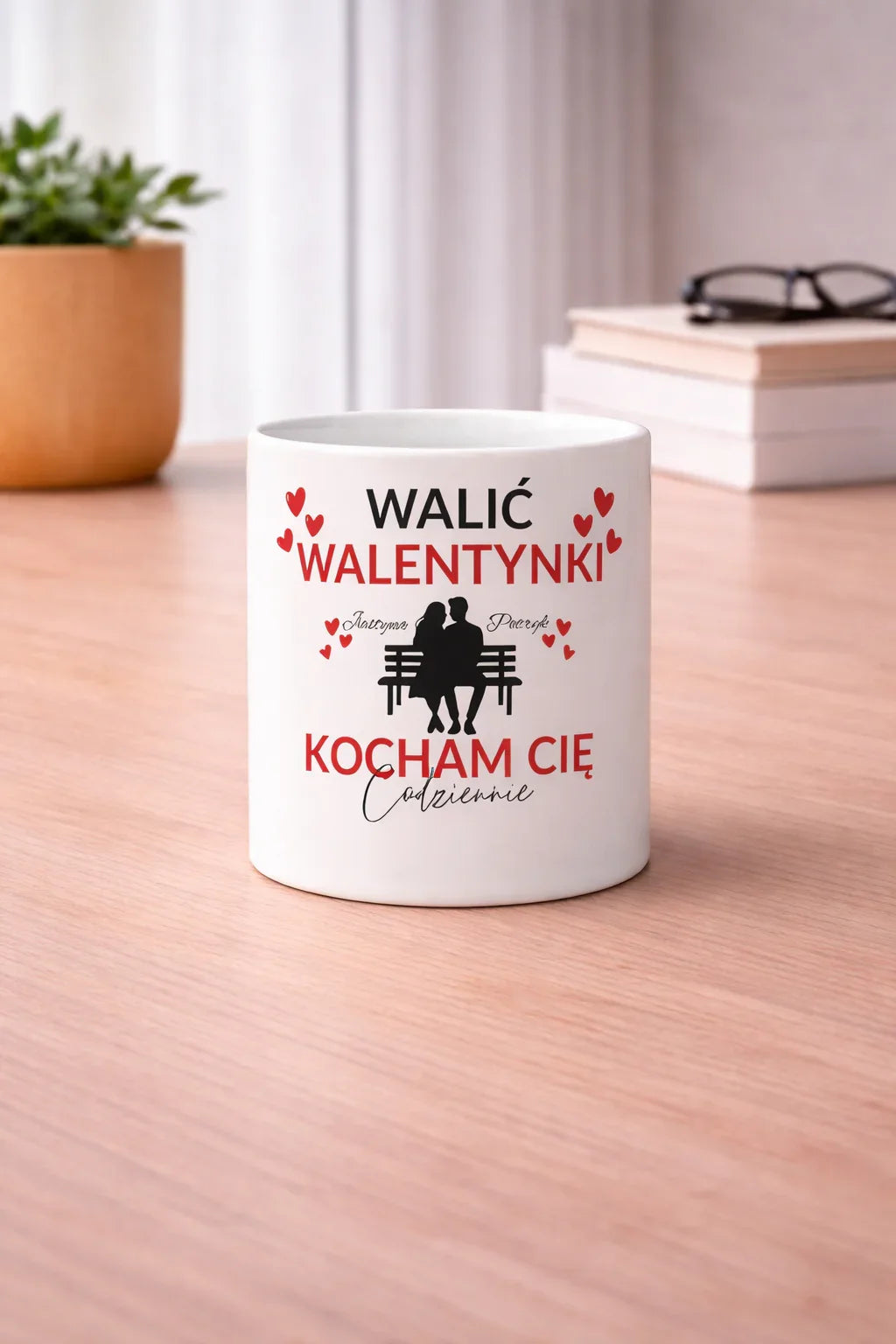 Kubek personalizowany Walić Walentynki - Kocham Cię Codziennie