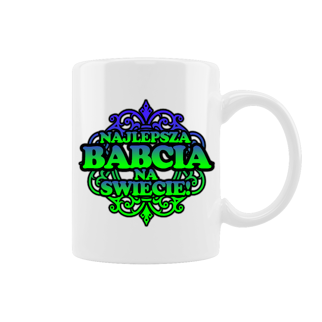 Kubek dla babci na imieniny - Mejkmi - Personalizowane Prezenty Dla Twoich Bliskich!