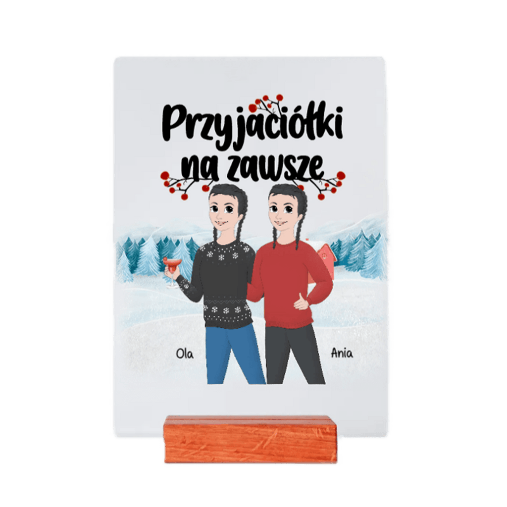 Personalizowane Szkiełko - Przyjaciółki na zawsze - Mejkmi - Personalizowane Prezenty Dla Twoich Bliskich!
