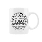 Personalizowany Kubek - Dom Babci IMIĘ, tutaj rozpieszcza się IMIONA - Mejkmi - Personalizowane Prezenty Dla Twoich Bliskich!