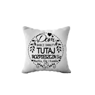 Personalizowana Poduszka - Dom Babci IMIĘ, tutaj rozpieszcza się IMIONA - Mejkmi - Personalizowane Prezenty Dla Twoich Bliskich!