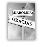 Personalizowany Obraz na płótnie dla męża - znak drogowy - Mejkmi - Personalizowane Prezenty Dla Twoich Bliskich!