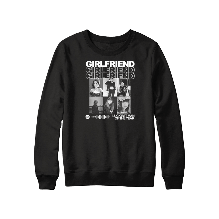 Bluza bez kaptura na dzień chłopaka - "Girlfriend" - Mejkmi - Personalizowane Prezenty Dla Twoich Bliskich!