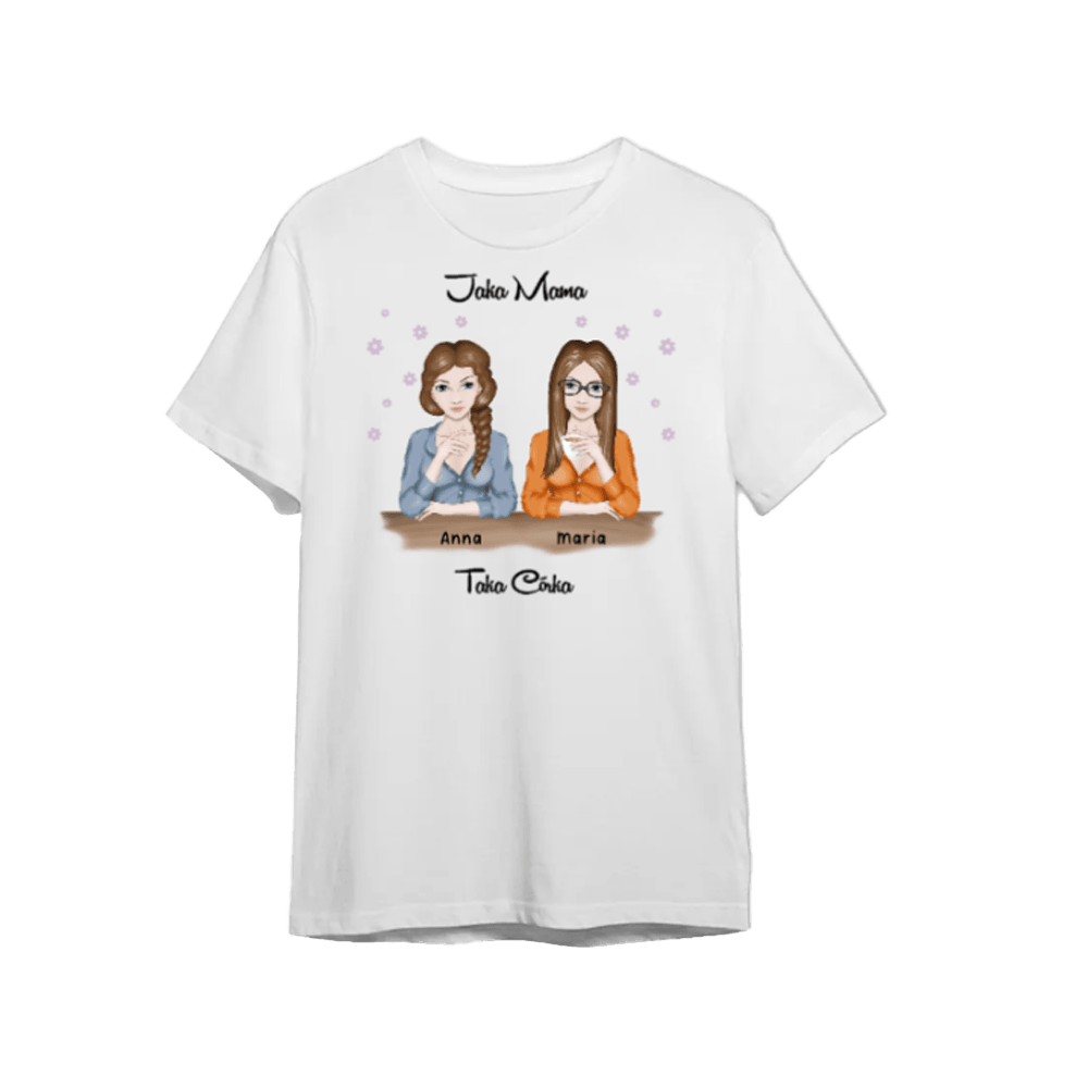 Koszulka Personalizowana - Jaka Mama taka Córka - Mejkmi - Personalizowane Prezenty Dla Twoich Bliskich!