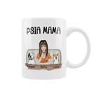 Kubek Personalizowany - Psia Mama - dla miłośniczki psów - Mejkmi - Personalizowane Prezenty Dla Twoich Bliskich!
