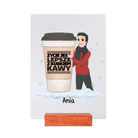 Personalizowane Szkiełko - Życie jest lepsze z kubkiem kawy - Mejkmi - Personalizowane Prezenty Dla Twoich Bliskich!