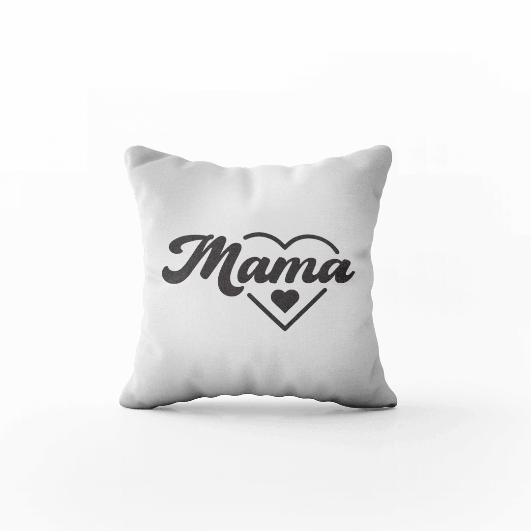 Poduszka z Napisem "Mama - w Sercu" - Mejkmi - Personalizowane Prezenty Dla Twoich Bliskich!