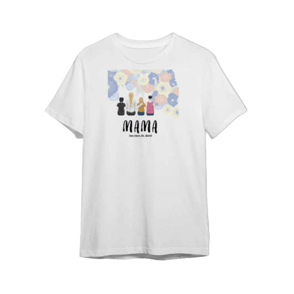 Personalizowana Koszulka - Mama - koszulka rodzinna matki z dziećmi - Mejkmi - Personalizowane Prezenty Dla Twoich Bliskich!
