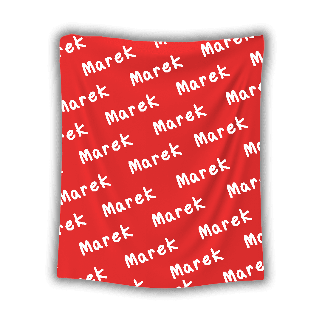 Personalizowany Koc z Twoim imieniem - Mejkmi - Personalizowane Prezenty Dla Twoich Bliskich!