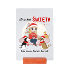 Personalizowane Szkiełko - To są moje święta z pieskami - Mejkmi - Personalizowane Prezenty Dla Twoich Bliskich!
