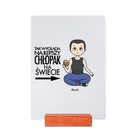 Personalizowane Szkiełko - Najlepszy chłopak na świecie (Opcjonalnie - Pies) - Mejkmi - Personalizowane Prezenty Dla Twoich Bliskich!