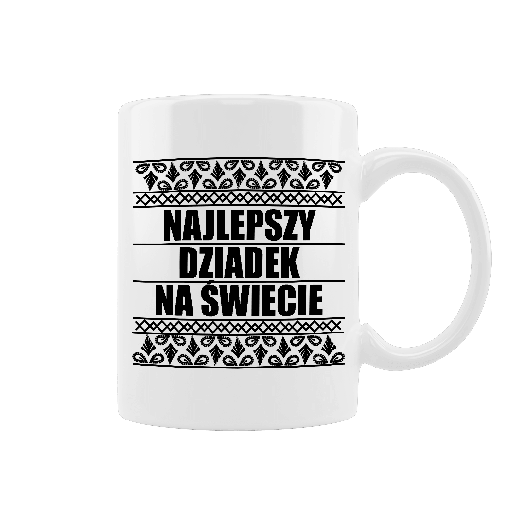 Najlepsza dziadek kubek - prezent dla dziadka - Mejkmi - Personalizowane Prezenty Dla Twoich Bliskich!