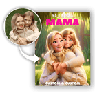 Personalizowany Obraz na płótnie Disney Najlepsza mama na Prezent na Dzień matki - Mejkmi - Personalizowane Prezenty Dla Twoich Bliskich!