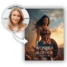 Personalizowany Obraz na płótnie Wonder Mother na Prezent na Dzień Matki - Mejkmi - Personalizowane Prezenty Dla Twoich Bliskich!