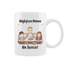 Personalizowany Kubek - Najlepsza mama na świecie do 4 osób - Mejkmi - Personalizowane Prezenty Dla Twoich Bliskich!