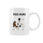 Personalizowany Kubek - Psia mama (Od 1 do 4 psów) - Mejkmi - Personalizowane Prezenty Dla Twoich Bliskich!