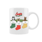 Personalizowany kubek - Święta są lepsze z psami (do 3 psów) - Mejkmi - Personalizowane Prezenty Dla Twoich Bliskich!