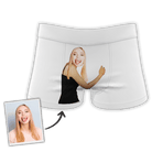 Śmieszne personalizowane bokserki z własnym nadrukiem/zdjęciem twarzy 