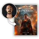 Personalizowany Obraz na płótnie Super Dad na Prezent na Dzień Ojca - Mejkmi - Personalizowane Prezenty Dla Twoich Bliskich!