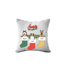 Personalizowana Poduszka - Święta są lepsze z psami (do 3 psów) - Mejkmi - Personalizowane Prezenty Dla Twoich Bliskich!