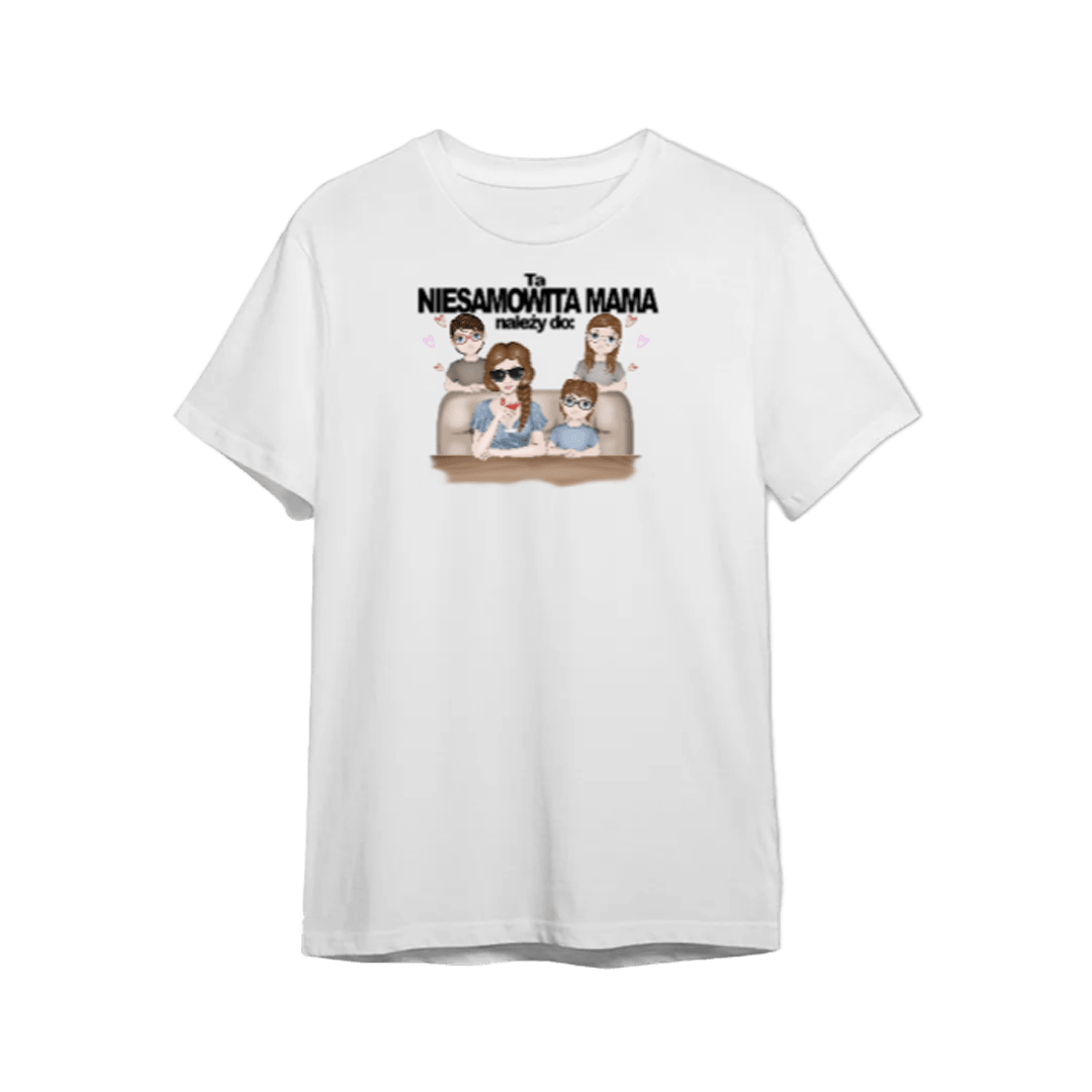 Personalizowana Koszulka Ta Niesamowita Mama Należy Do - Mejkmi - Personalizowane Prezenty Dla Twoich Bliskich!