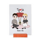 Personalizowane Szkiełko dla Par - Ty <3 Ja, Drinki i Balony - Mejkmi - Personalizowane Prezenty Dla Twoich Bliskich!