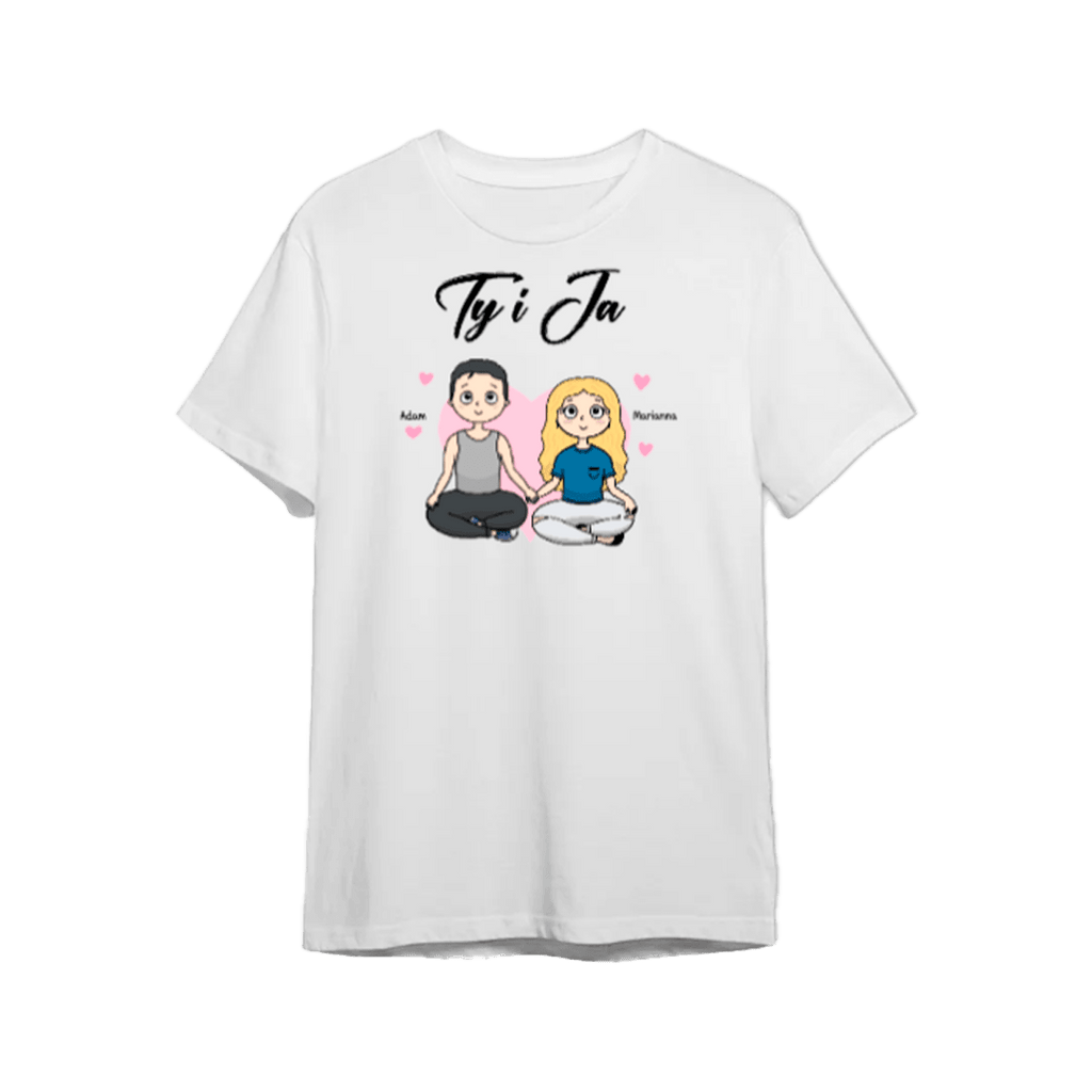 Koszulka personalizowana dla Par - Ty i Ja - Mejkmi - Personalizowane Prezenty Dla Twoich Bliskich!