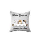 Personalizowana Poduszka - Szczęśliwego Dnia Kociej Matki - Mejkmi - Personalizowane Prezenty Dla Twoich Bliskich!