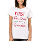 Koszulka dla mamy lub babci "First Christmas as Grandma" - Mejkmi - Personalizowane Prezenty Dla Twoich Bliskich!